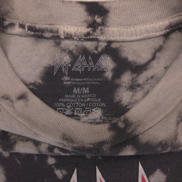 Def Leppard Band Graphic Crew Neck T Shirt Adult Mens Size Medium M Tie Dye - Picture 3 of 9